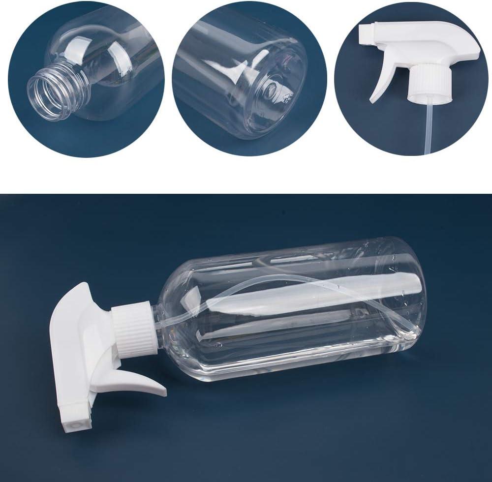 imageUUJOLY 17 oz Plastic Spray Bottle Trigger Empty Spray Bottles Clear Refillable Container for Water Essential Oils Hair Cleaning Products Adjustable Head Sprayer and Stream Black 2 PackClear