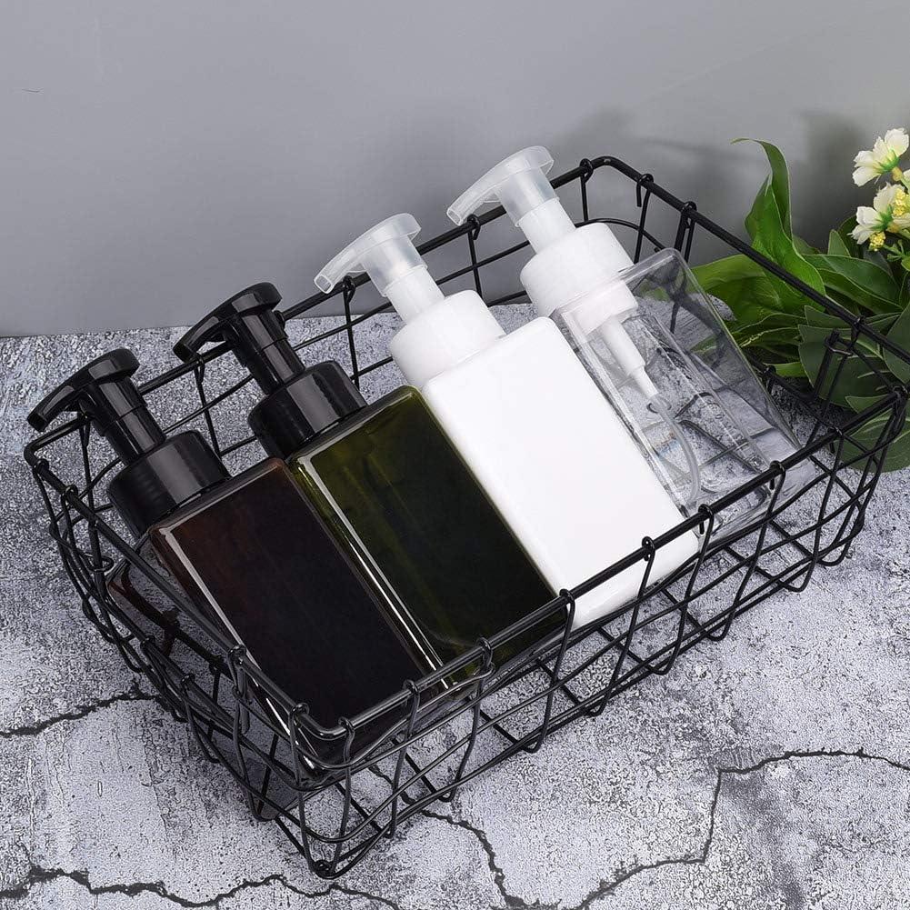 imageUUJOLY Foaming Soap Dispenser 250ml 9oz Refillable Pump Bottle for Liquid Soap Shampoo Body Wash 2 Pcs Small ClearGreen