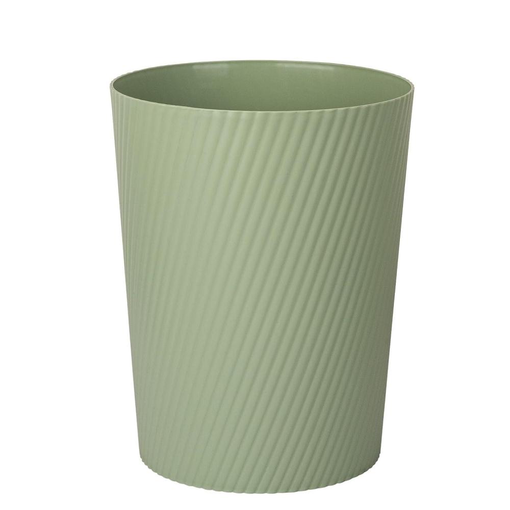 imageUUJOLY Small Trash Can Wastebasket Garbage Can Container Bins for Bathrooms Laundry Room Kitchens Offices Kids Rooms Dorms WhiteMint Green