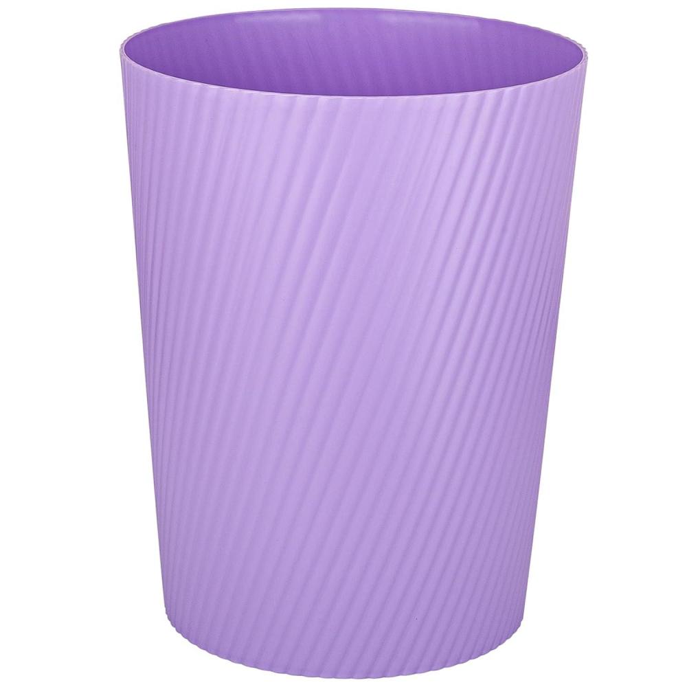 imageUUJOLY Small Trash Can Wastebasket Garbage Can Container Bins for Bathrooms Laundry Room Kitchens Offices Kids Rooms Dorms WhiteTaro Purple