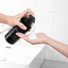 UUJOLY Foaming Soap Dispenser, 17 OZ Refillable Plastic Soap Pump Bottle for Liquid Soap, Shampoo, Body Wash, 2 Pcs, Clear(Black)