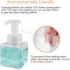 UUJOLY Foaming Soap Dispenser, 250ml (9oz) Refillable Pump Bottle for Liquid Soap, Shampoo, Body Wash (2 Pcs) (Small Clear)(Clear)