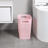 UUJOLY Plastic Trash Can Wastebasket, Garbage Container Basket for Bathrooms, Kitchens, Offices, Kids Rooms (Pink, 3 Gallon), 1 Pack(Pink)