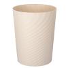 UUJOLY Plastic Small Trash Can Wastebasket, Garbage Container Basket for Bathrooms, Laundry Room, Kitchens, Offices, Kids Rooms, Dorms, (White, 1.8 Gallon)(Beige)