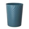 UUJOLY Plastic Small Trash Can Wastebasket, Garbage Container Basket for Bathrooms, Laundry Room, Kitchens, Offices, Kids Rooms, Dorms, (White, 1.8 Gallon)(Dark Blue)