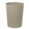 UUJOLY Plastic Small Trash Can Wastebasket, Garbage Container Basket for Bathrooms, Laundry Room, Kitchens, Offices, Kids Rooms, Dorms, (White, 1.8 Gallon)(Khaki)