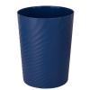 UUJOLY Plastic Small Trash Can Wastebasket, Garbage Container Basket for Bathrooms, Laundry Room, Kitchens, Offices, Kids Rooms, Dorms, (White, 1.8 Gallon)(Navy Blue)