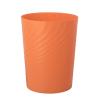 UUJOLY Plastic Small Trash Can Wastebasket, Garbage Container Basket for Bathrooms, Laundry Room, Kitchens, Offices, Kids Rooms, Dorms, (White, 1.8 Gallon)(Orange)