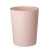 UUJOLY Plastic Small Trash Can Wastebasket, Garbage Container Basket for Bathrooms, Laundry Room, Kitchens, Offices, Kids Rooms, Dorms, (White, 1.8 Gallon)(Pink)