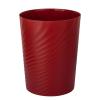 UUJOLY Plastic Small Trash Can Wastebasket, Garbage Container Basket for Bathrooms, Laundry Room, Kitchens, Offices, Kids Rooms, Dorms, (White, 1.8 Gallon)(Red)