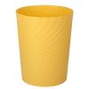 UUJOLY Plastic Small Trash Can Wastebasket, Garbage Container Basket for Bathrooms, Laundry Room, Kitchens, Offices, Kids Rooms, Dorms, (White, 1.8 Gallon)(Yellow)