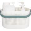 UUJOLY Plastic Storage Baskets with Handles, Shower Caddy Shelf Organizers Basket for Bathroom, Kitchen, Dorm Room, Green(Green)