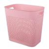 UUJOLY Plastic Trash Can Wastebasket, Garbage Container Basket for Bathrooms, Kitchens, Offices, Kids Rooms (Pink, 3 Gallon), 1 Pack(Pink)