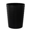 UUJOLY Small Bathroom Trash Can Wastebasket, Plastic Garbage Bin Container Basket for Bathrooms, Laundry Room, Kitchens, Offices, Kids Rooms, Dorms, Black, 1.8 Gallon(Black)