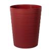 UUJOLY Small Bathroom Trash Can Wastebasket, Plastic Garbage Bin Container Basket for Bathrooms, Laundry Room, Kitchens, Offices, Kids Rooms, Dorms, Black, 1.8 Gallon(Red)