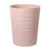 UUJOLY Small Bathroom Trash Can Wastebasket, Plastic Garbage Bin Container Basket for Bathrooms, Laundry Room, Kitchens, Offices, Kids Rooms, Dorms, Black, 1.8 Gallon(Pink)