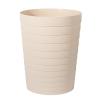 UUJOLY Small Bathroom Trash Can Wastebasket, Plastic Garbage Bin Container Basket for Bathrooms, Laundry Room, Kitchens, Offices, Kids Rooms, Dorms, Black, 1.8 Gallon(Beige)