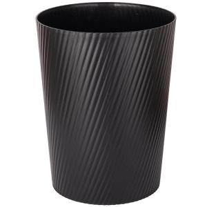 UUJOLY Small Trash Can Wastebasket Garbage Can Container Bins for Bathrooms, Laundry Room, Kitchens, Offices, Kids Rooms, Dorms (White)(Black)