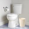 UUJOLY Small Trash Can Wastebasket Garbage Can Container Bins for Bathrooms,Bedroom Room, Kitchens, Offices, Kids Rooms, Dorms, 3 Pack, White(Beige)