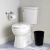 UUJOLY Small Trash Can Wastebasket Garbage Can Container Bins for Bathrooms,Bedroom Room, Kitchens, Offices, Kids Rooms, Dorms, 3 Pack, White(Black)
