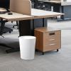 UUJOLY Small Trash Can Wastebasket Garbage Can Container Bins for Bathrooms,Bedroom Room, Kitchens, Offices, Kids Rooms, Dorms, 3 Pack, White(White)